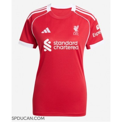 Zenski Nogometni Dres Liverpool Alexander Isak #9 Domaci 2025-26 Kratak Rukav Zenski Nogometni Dres Liverpool Alexander Isak #9 Domaci 2025-26 Kratak Rukav